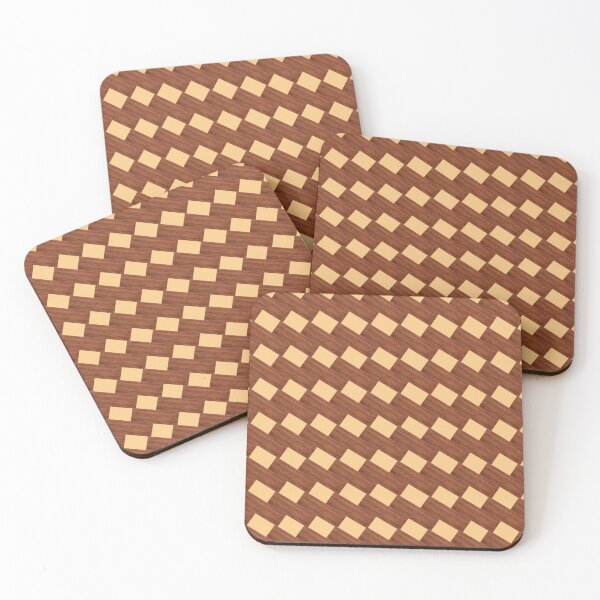 Item preview, Seamless diagonal wood pattern - Warm brown and beige geometric design designed and sold by Jjc59.