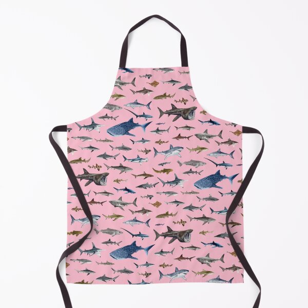 Item preview, SHARKS poster-pink designed and sold by BEATRIZ ABAITUA.