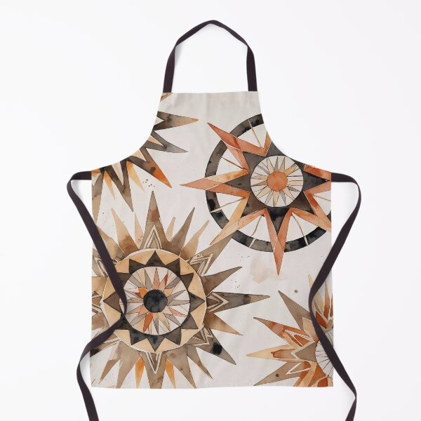 Item preview, Boho Geometric Sun Art Warm Neutral Watercolor designed and sold by Mos Thainique.