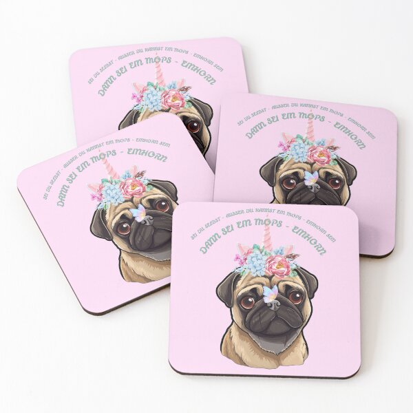 Item preview, Pug Unicorn Design – Be yourself, unless you can be a pug unicorn designed and sold by MitMopsundHerz Rosinchens_Welt.