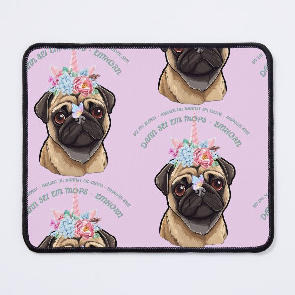 Item preview, Pug Unicorn Design – Be yourself, unless you can be a pug unicorn designed and sold by MitMopsundHerz Rosinchens_Welt.