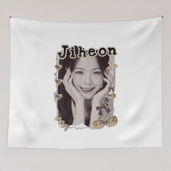 Item preview, Fromis_9 Jiheon Kpop Girl group Scrapbook Collage Cozy Y2K Vintage Design designed and sold by HELL0WBELLO.