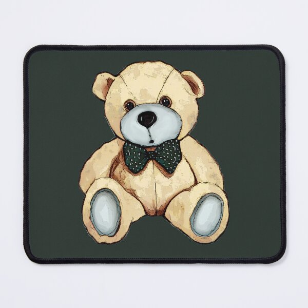 Item preview, Teddy Bear with Green Bow Tie, Polka Dots, Cute Stuffed Bear designed and sold by JoyfulWhimsy.