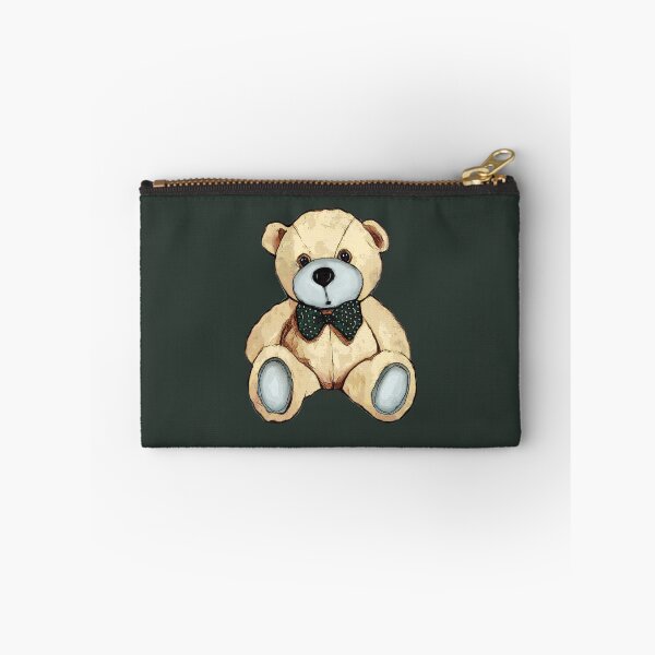 Item preview, Teddy Bear with Green Bow Tie, Polka Dots, Cute Stuffed Bear designed and sold by JoyfulWhimsy.
