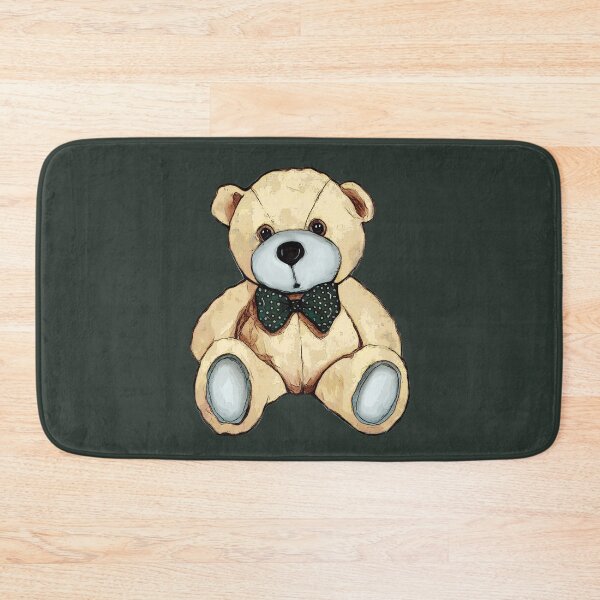 Item preview, Teddy Bear with Green Bow Tie, Polka Dots, Cute Stuffed Bear designed and sold by JoyfulWhimsy.