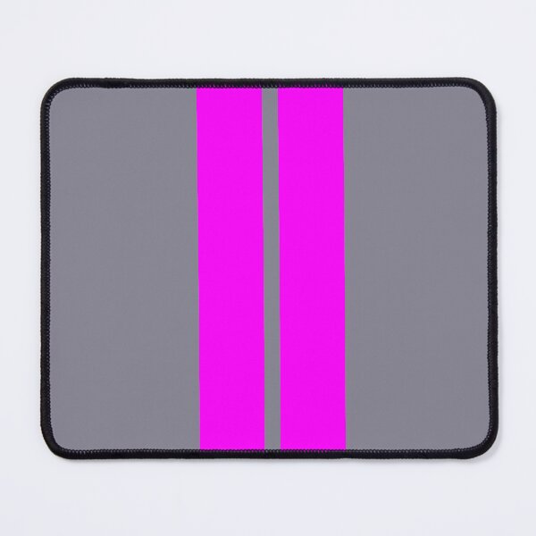 Item preview, Dual Racing Stripes Neon Pink (Gray Background) designed and sold by Racing Stripes Only.