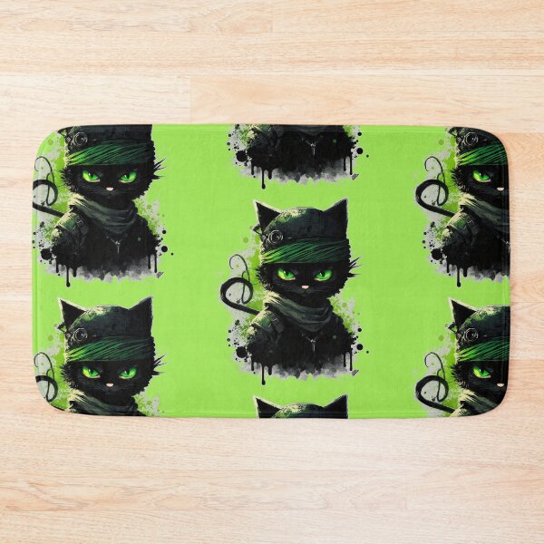 Item preview, Black Cat Ancient NINJA designed and sold by CleverCulture.