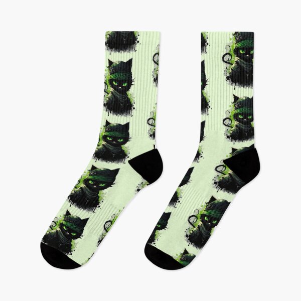 Item preview, Black Cat Ancient NINJA designed and sold by CleverCulture.