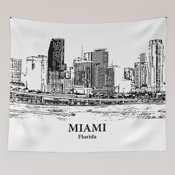 Item preview, Miami - Florida designed and sold by Lakeric Cityscapes.