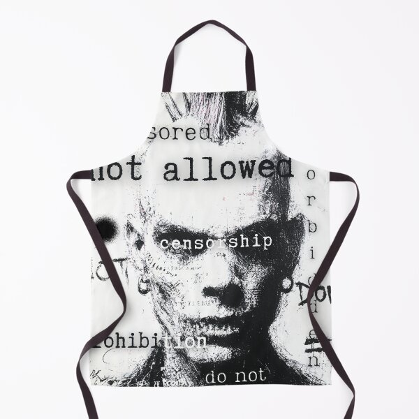 Item preview, Censorship, censored, black and white punk graphics designed and sold by silent-violin.