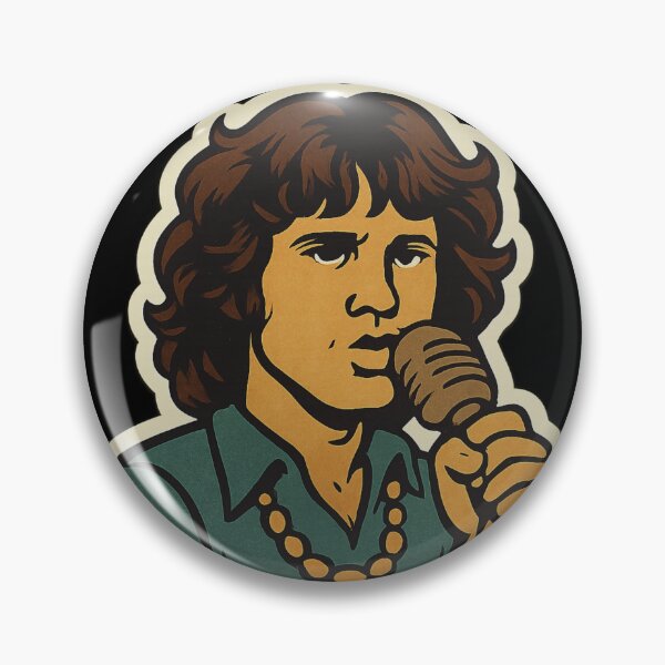 Item preview,  Cute Cartoon Jim Morrison Art | TheAmericanPoet | The Doors designed and sold by TheAmericanPoet.
