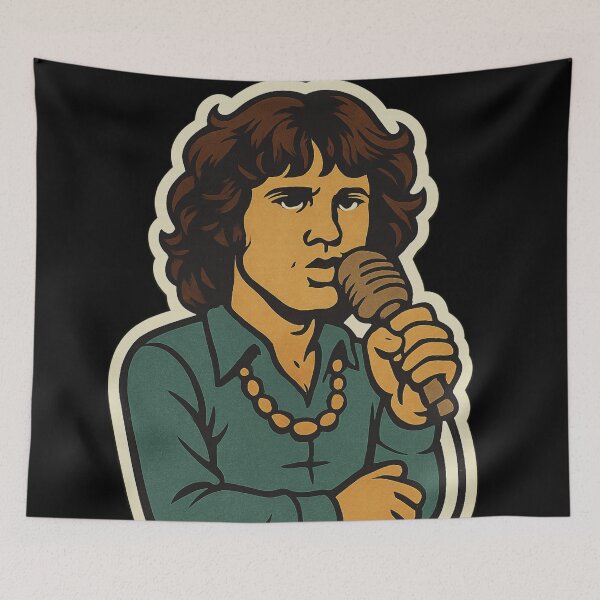 Item preview,  Cute Cartoon Jim Morrison Art | TheAmericanPoet | The Doors designed and sold by TheAmericanPoet.