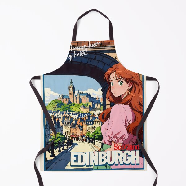 Item preview, Romantic Anime Girl in Edinburgh UK Europe Shoujo Manga Style Love Phrase designed and sold by Kawaii-Sky.