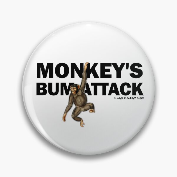 Item preview, Monkey’s Bum Attack – Chess Opening Design designed and sold by felixpauli.