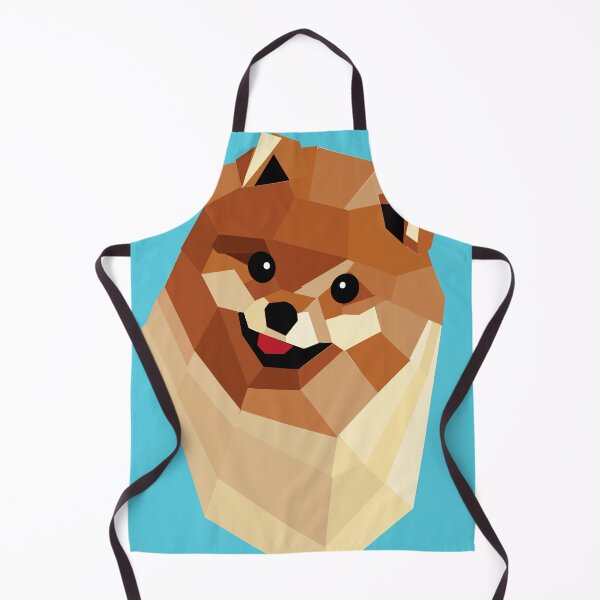 Item preview, Geometric Illustration of a Pomeranian Dog designed and sold by Just-Draws-22.