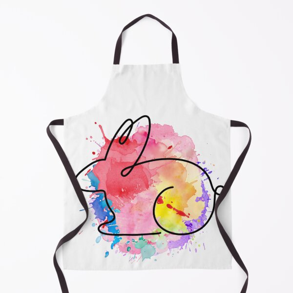 Item preview, Bunny Line Art Watercolor – Minimalist Color Splash Animal Design designed and sold by TheFlowerreeb.