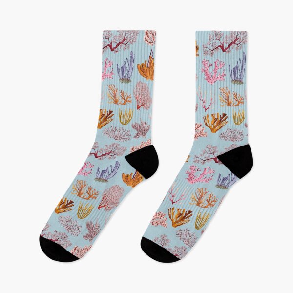 Item preview, CORALS PATTERN (light blue) designed and sold by BEATRIZ ABAITUA.
