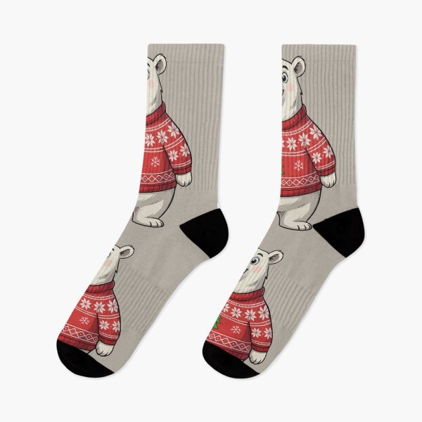 Item preview, Festive Polar Bear in Sweater designed and sold by Amir Faysal.