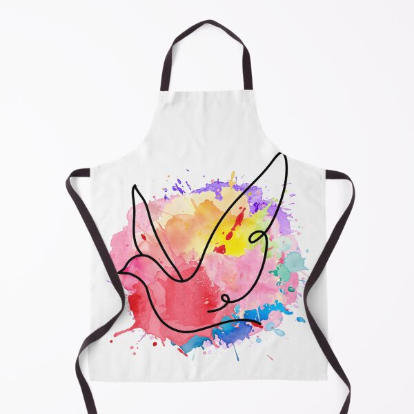 Item preview, Dove Line Art Watercolor – Minimalist Color Splash Animal Design designed and sold by TheFlowerreeb.