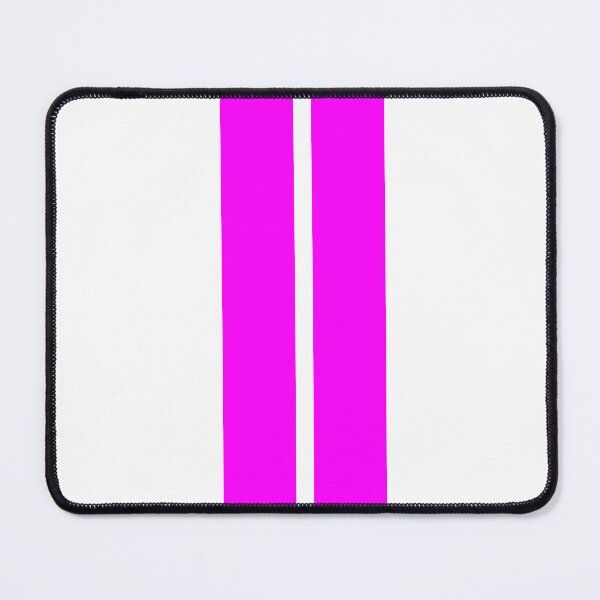 Item preview, Dual  Racing Stripes Neon Pink (White Background) designed and sold by Racing Stripes Only.