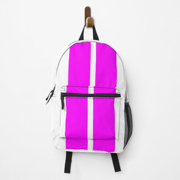 Item preview, Dual  Racing Stripes Neon Pink (White Background) designed and sold by Racing Stripes Only.