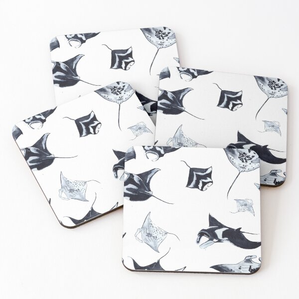 Item preview, MANTARAY PATTERN (WHITE) designed and sold by BEATRIZ ABAITUA.