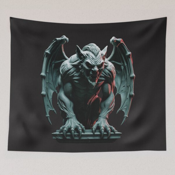 Item preview, Gargoyle Statue – Gothic Spooky Art for Halloween, Home Decor & Dark Fantasy designed and sold by Timeless Decor.