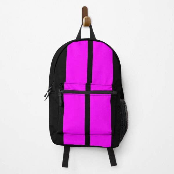 Item preview, Dual Racing Stripes Neon Pink (Black Background) designed and sold by Racing Stripes Only.