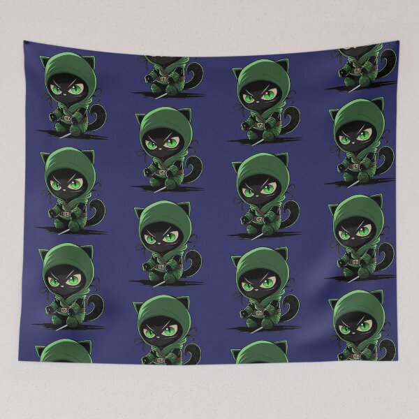 Item preview, Black Cat NINJA designed and sold by CleverCulture.