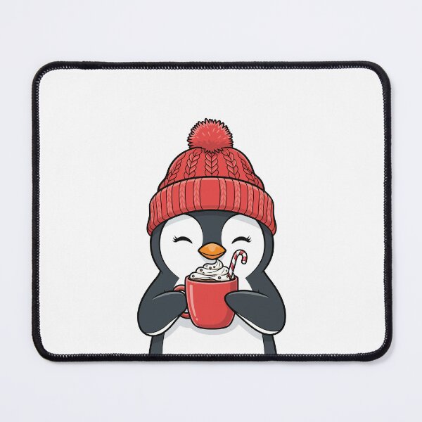 Item preview, Penguin in a beanie sipping cocoa designed and sold by Amir Faysal.