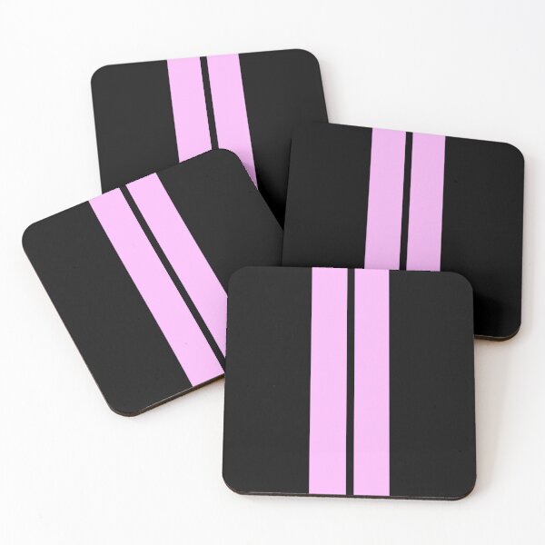 Item preview, Dual Racing Stripes - Small Gap (Pink on Black) designed and sold by Racing Stripes Only.