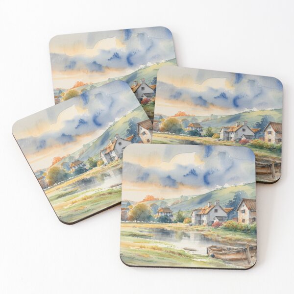 Item preview, Mill at Tuckenhay3(watercolour + AI） designed and sold by artsmeow.