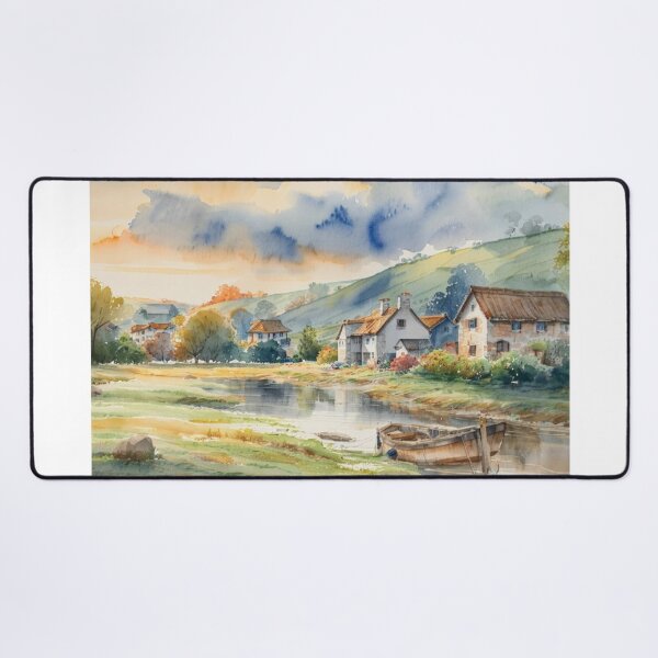 Item preview, Mill at Tuckenhay3(watercolour + AI) designed and sold by artsmeow.