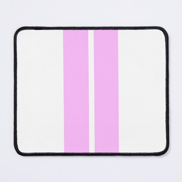 Item preview, Dual Racing Stripes - Small Gap (Pink on White) designed and sold by Racing Stripes Only.