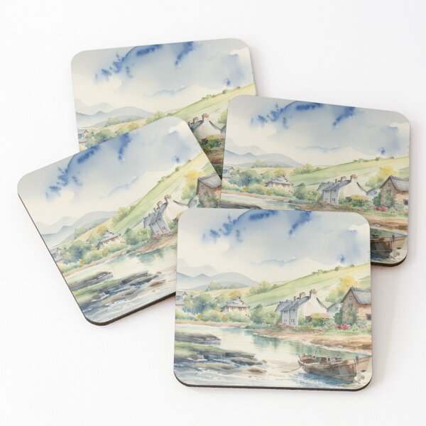Item preview, Mill at Tuckenhay2(watercolour + AI） designed and sold by artsmeow.