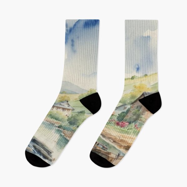 Item preview, Mill at Tuckenhay2(watercolour + AI） designed and sold by artsmeow.