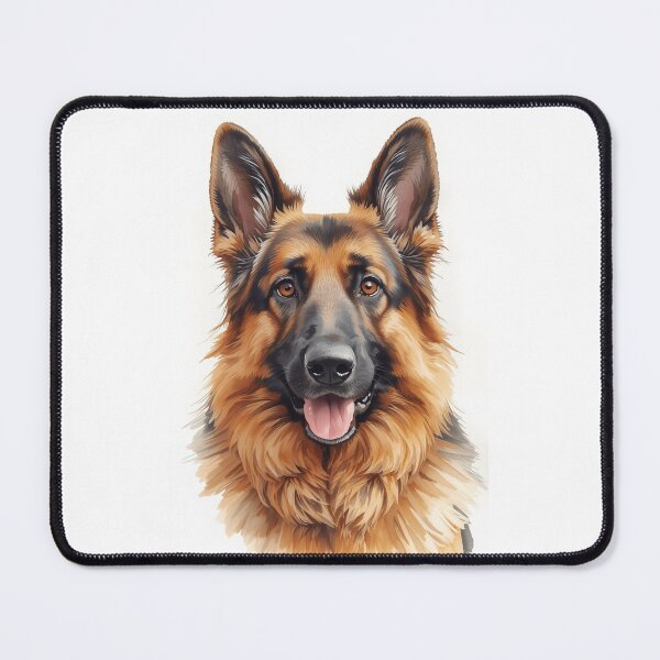 Item preview, Gentle Guardian – Watercolor German Shepherd Portrait designed and sold by CracStudio.