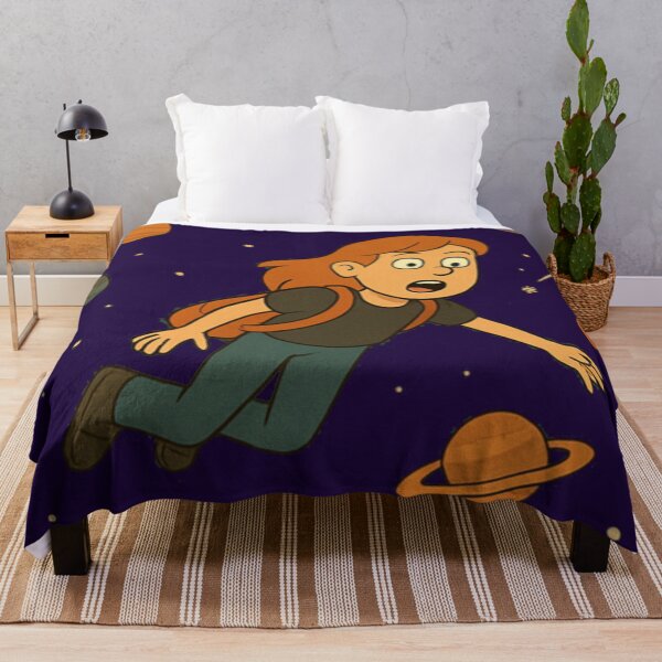 Item preview, Girl Floating in Space – Cute Cartoon Astronaut designed and sold by pixelandpine.