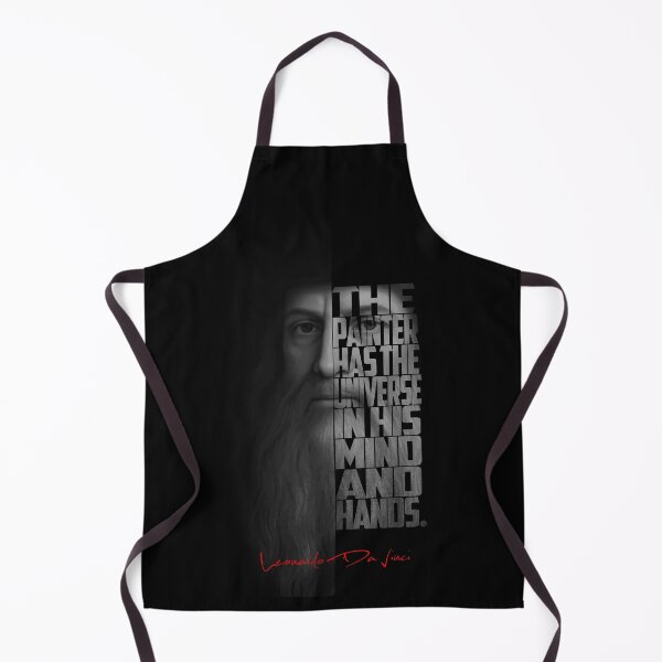 Item preview, Leonardo da Vinci – Monochrome Portrait Typography Artwork designed and sold by Enea Kelo.