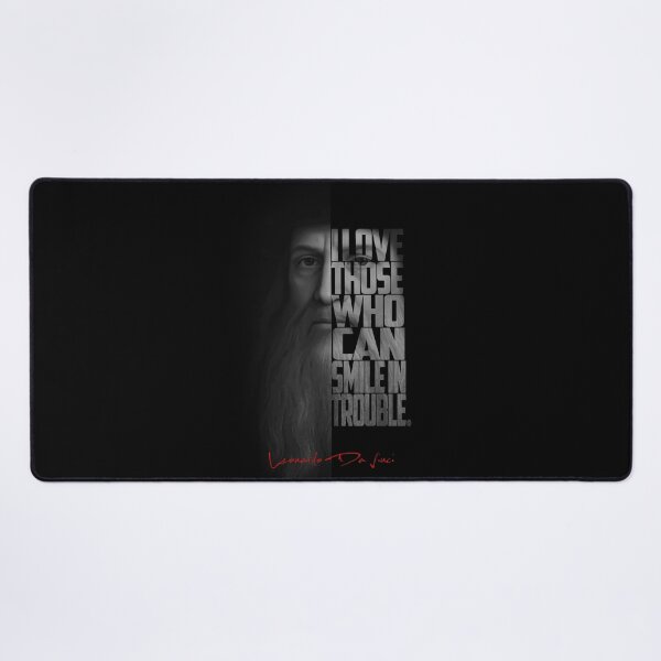 Item preview, Leonardo da Vinci – Monochrome Portrait Typography Artwork designed and sold by Enea Kelo.