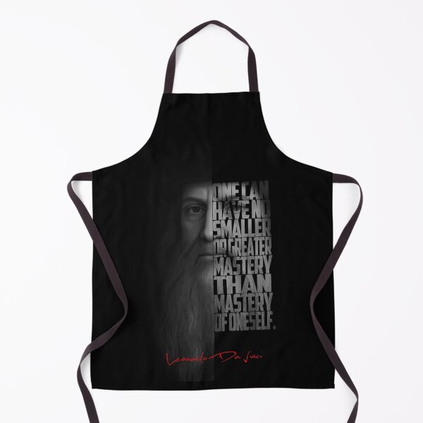 Item preview, Leonardo da Vinci – Monochrome Portrait Typography Artwork designed and sold by Enea Kelo.