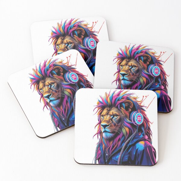Item preview, rasta Lion Dread Beats, music headphones jamaican pride lion t-shirt designed and sold by Med-th-ewolf.