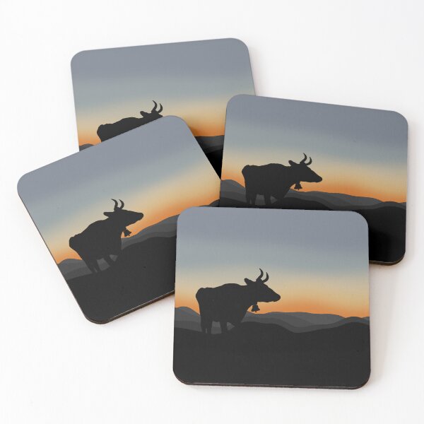 Item preview, Cow at sunset designed and sold by Zeewind.