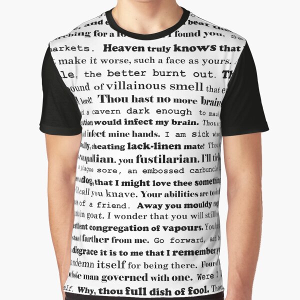 Insults From The Bard Graphic T-Shirt