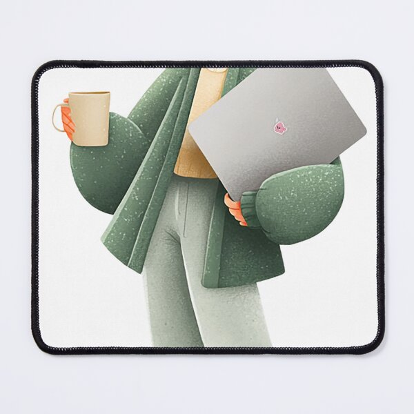 Item preview, Cozy student with coffee and laptop designed and sold by lylange.