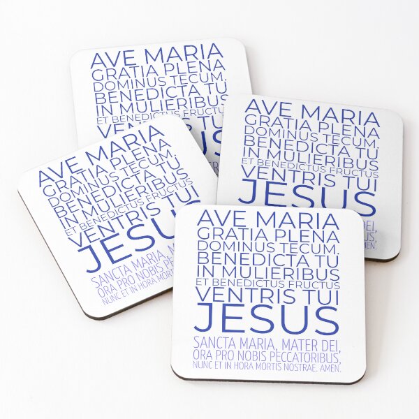 Item preview, Ave Maria Latin Hail Mary Roman Catholic Prayer to Mary the Mother of God designed and sold by MaryKunzGoldman.