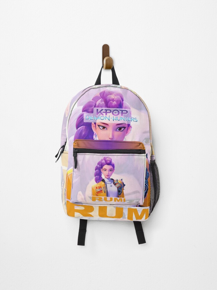 KPop Demon Hunters Rucksack - Offizieller Merch Mit Rumi, Mira & Zoey Design