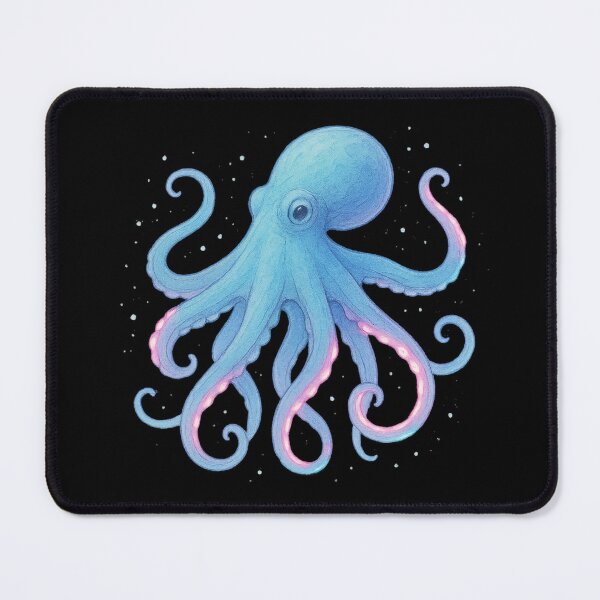 Item preview, Watercolor Blue Octopus – Ocean Sea Life Art designed and sold by Neon Nightmare.