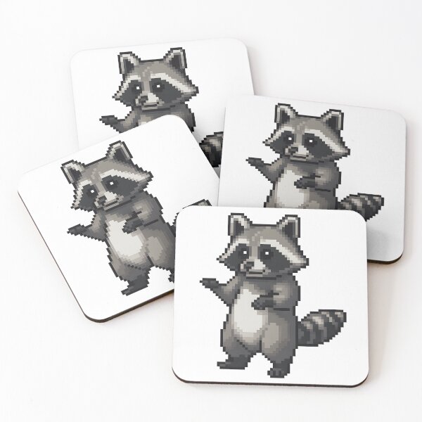 Item preview, "Trash Panda" Pixel Art Raccoon designed and sold by dionisoldschool .