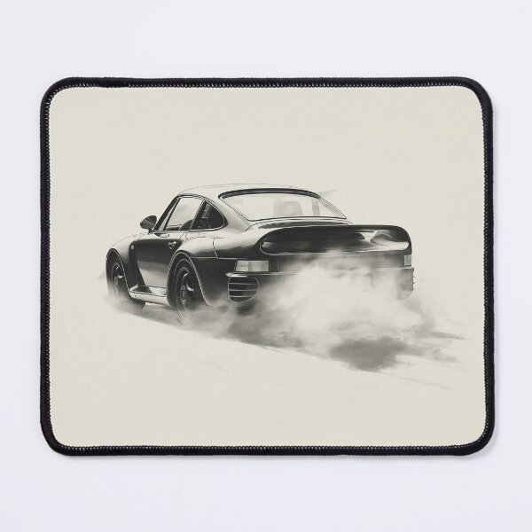 Item preview, Porsche 959 classic supercar in motion Ink illustration designed and sold by blackdogshop.